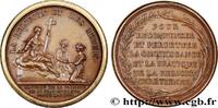 FRANKREICH Médaille, Mariage de la paroisse de St-Jean-en-Grè AMOUR ET MARIAGE (1780) (43mm, 35,59g, 12h) -