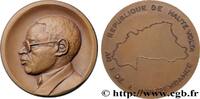 FRANKREICH Médaille, Maurice Yaméogo, An I de l’indépendance HAUTE-VOLTA - RÉPUBLIQUE 1960 (45mm, 37,96g, 12h) -