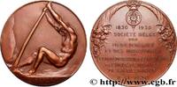FRANKREICH Médaille, L’effort, Société belge des ingénieurs e SOCIÉTÉS 1930 (50mm, 46,08g, 12h) -