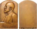 FRANKREICH Plaquette, Constantin-Eugène de Burlet CHEMIN DE FER ET TRANSPORTS 1909 (78,5mm, 104,25g, 12h) -