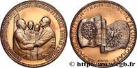 FRANKREICH Médaille, 25 ans d’amitié franco-allemande, n°218 POLITIQUE ET POLITICIENS Allemagne 1988 (40mm, 21,82g, 12h) -