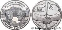 FRANKREICH Médaille, Réunion au sommet, G.Kohl et M.S.Gorbatc RELATIONS INTERNATIONALES Monnaie de Saint-Pétersbourg 1989 (38mm, 31,42g, 12h) -