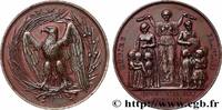 FRANKREICH Médaille, Enseignement primaire ENSEIGNEMENT 69 - Lyon 1854-1855 (51,5mm, 67,20g, 12h) -