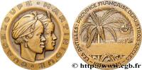 FRANKREICH Médaille, Tri-centenaire des Antilles, Guadeloupe ANTILLES FRANÇAISES 1935 (62,5mm, 116g, 12h) -