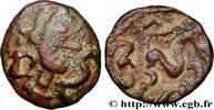 FRANKREICH Bronze au cheval GALLIEN - BELGICA - AMBIANI (Region die Amiens) Amiens (80) c. 60-50 AC. (16mm, 2,39g, 9h) -