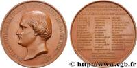 FRANKREICH Médaille, Prince Jérôme Napoléon, Commission impér EXPOSITIONS UNIVERSELLES 1855 (67,5mm, 164,54g, 12h) -