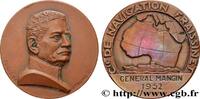 FRANKREICH Médaille, Compagnie de navigation Fraissinet, Géné MER ET MARINE : PAQUEBOTS, NAVIRES, BATEAUX 1952 (45,5mm, 60,67g, 12h) -