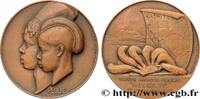 FRANKREICH Médaille, Couple Peulhs TROISIÈME RÉPUBLIQUE - Colonies 1930 (58,5mm, 104,44g, 12h) -
