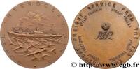 FRANKREICH Médaille, Royal Interocean Lines MER ET MARINE : PAQUEBOTS, NAVIRES, BATEAUX n.d. (79,5mm, 185,83g, 12h) -