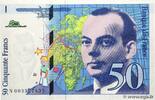 FRANKREICH 50 Francs SAINT-EXUPÉRY FRANKREICH 50 Francs SAINT-EXUPÉRY 1992 fST+ -