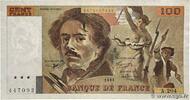 FRANKREICH 100 Francs DELACROIX imprimé en continu FRANKREICH 100 Francs DELACROIX imprimé en continu 1991 fSS -