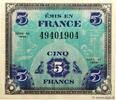 FRANKREICH 5 Francs DRAPEAU FRANKREICH 5 Francs DRAPEAU 1944 fST+ -