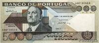 PORTUGAL 5000 Escudos PORTUGAL 5000 Escudos 1986 fST+ -