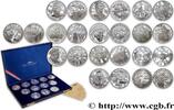 FRANKREICH Coffret Belle Épreuve Argent des douze monnaies de GEDENKMÜNZEN VON MONNAIE DE PARIS n.d. (37,00mm, g, 6h) -