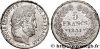 FRANKREICH 5 francs Ier type Domard, tranche en relief LUDWIG PHILIPP I Lille 1831 (37,35mm, 24,63g, 6h) -