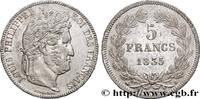 FRANKREICH 5 francs IIe type Domard LUDWIG PHILIPP I Rouen 1835 (37mm, 24,70g, 6h) -