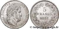 FRANKREICH 5 francs IIe type Domard LUDWIG PHILIPP I Rouen 1837 (37,19mm, 25,08g, 6h) -