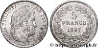 FRANKREICH 5 francs IIe type Domard LUDWIG PHILIPP I Bordeaux 1837 (37mm, 24,96g, 6h) -