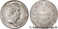 FRANKREICH 5 francs type Tiolier avec le I, tranche en creux LUDWIG PHILIPP I Rouen 1831 (37mm, 25,01g, 6h) -