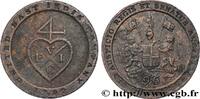 BRITISCH-INDIENS - BRITISCHEN-OSTINDIEN-KOMPANIE 1/2 Dub (1/96 Rupee) BRITISCH-INDIENS - BRITISCHEN-OSTINDIEN-KOMPANIE - PRÄSIDENTSCHAFT MADRAS Soho 1797 (24,5mm, 6,46g, 6h) -