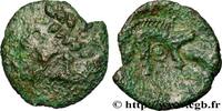 FRANKREICH Bronze aux animaux affrontés GALLIEN - AULERCI EBUROVICES (Region die Évreux) Évreux (27) c. 60-50 AC. (16mm, 1,49g, 9h) -