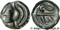 FRANKREICH Potin aux chevrons, classe Ib GALLIEN - BELGICA - BELLOVACI (Region die Beauvais) Beauvais (60) c. 50-20 AC. (15,5mm, 3,29g, 9h) -