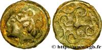 Potin aux volutes cruciformes DUROCASSES (Area of Dreux) c. 80-50 AC. (18,5mm, 3,72g, h )