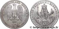 DEUTSCHLAND 10 Mark Proof 800e anniversaire de la mort de Fréd DEUTSCHLAND Stuttgart 1990 (33mm, 15,45g, 12h) -