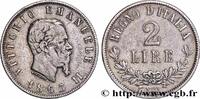 ITALIEN 2 Lire Victor Emmanuel II ITALIEN Naples 1863 (27mm, 9,87g, 6h) -