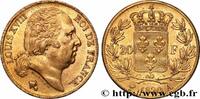 FRANKREICH 20 francs or Louis XVIII, tête nue LUDWIG XVIII Paris 1820 (21mm, 6,50g, 6h) -