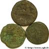 Lot de trois bronzes GALLIA - NEDENES (oppidum of Montlaures) 121-45 AC. (mm, g, h )