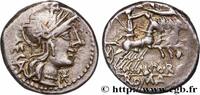 THE REPUBLIC (280 BC to 27 BC) Denier PORCIA Rome 125 AC. (17,5mm, 3,89g, 11h) -