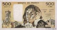 FRANKREICH 500 Francs PASCAL FRANKREICH 500 Francs PASCAL 1989 VZ+ -