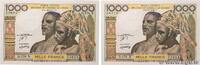 WEST AFRIKANISCHE STAATEN 1000 Francs Consécutifs WEST AFRIKANISCHE STAATEN 1000 Francs Consécutifs 1977 fST+ -