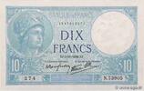 FRANKREICH 10 Francs MINERVE modifié FRANKREICH 10 Francs MINERVE modifié 1939 fST -