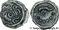 FRANKREICH Potin au sanglier, au torque et aux globules GALLIEN - BELGICA - SUESSIONES (Region die Soissons) c. 60-30 AC. (19mm, 4,12g, 7h) -