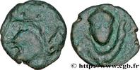 FRANKREICH Bronze au cheval et à la tête de face GALLIEN - BELGICA - AMBIANI (Region die Amiens) Amiens (80) c. 60-40 AC. (15mm, 2,10g, 3h) -