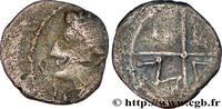 Obole au N sous le menton, tête à gauche NEMAUSUS - NISMES c. 90-49 AC. (10,5mm, 0,50g, 4h )