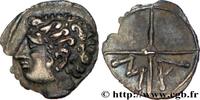 Obole MA, tête à gauche NEMAUSUS - NISMES c. 125-75 AC. (10mm, 0,43g, 6h )