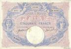 FRANKREICH 50 Francs BLEU ET ROSE FRANKREICH 50 Francs BLEU ET ROSE 1915 SS -