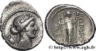 THE REPUBLIC (280 BC to 27 BC) Denier CLAUDIA 42 AC. (19,5mm, 3,84g, 9h )