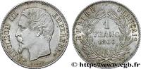 FRANKREICH 1 franc Napoléon III, tête nue ZWEITES KAISERREICH Paris 1860 (23mm, 4,99g, 6h) -