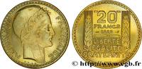 FRANKREICH Essai de 20 francs Turin en bronze-aluminium DRITTE FRANZOSISCHE REPUBLIK Paris 1929 (35,01mm, 17,79g, 6h) -
