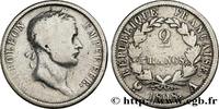 FRANKREICH 2 francs Napoléon Ier tête laurée, République fran GESCHICHTE FRANKREICHS Paris 1808 (27mm, 10g, 6h) -