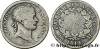 FRANKREICH 2 francs Napoléon Ier tête laurée, Empire français GESCHICHTE FRANKREICHS Toulouse 1814 (27mm, 10g, 6h) -