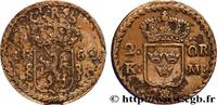 2 Ore écu couronné frappe au nom du roi SWEDEN 1662 (42,50mm, 36,48g, h )