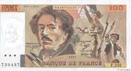 FRANKREICH 100 Francs DELACROIX imprimé en continu FRANKREICH 100 Francs DELACROIX imprimé en continu 1991 fST+ -