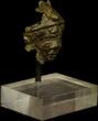Gallo-roman Bronze: Head Of The God Attis Or Mithra