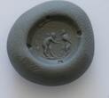 Roman Intaglio On Carnelian: Eros And Ithyphallic Satyr.
