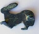 Gallo-Roman fibula in the shape of a hare.